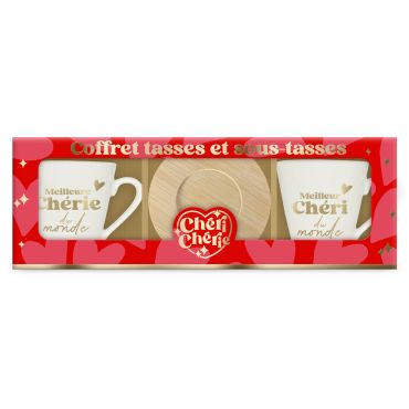 Coffret duo tasses Saint-Valentin | jourdefete.com Coffret duo tasses Saint-Valentin | jourdefete.com