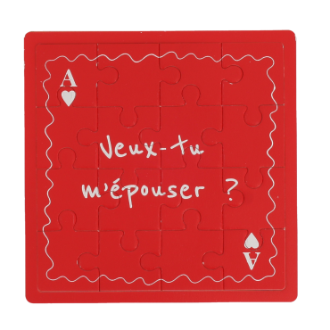 Puzzle en bois rouge et blanc Veux-tu m’épouser demande en mariage Saint-Valentin | jourdefete.com Puzzle en bois rouge et blanc Veux-tu m’épouser demande en mariage Saint-Valentin | jourdefete.com