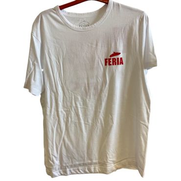 T-shirt blanc et rouge Feria pour Homme taille au choix vue de face