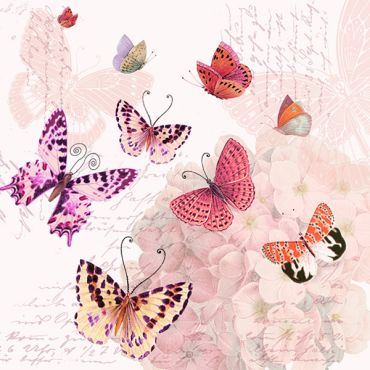 Serviettes Atelier "Bouture de Prairie" aux motifs floraux délicats | jourdefete.com