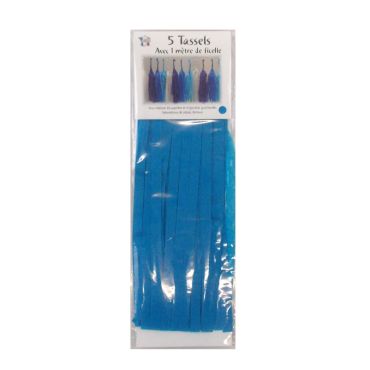 Guirlande 5 tassels - Turquoise