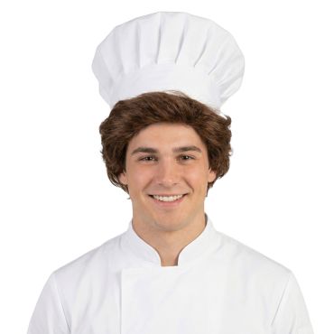 Toque de chef cuisinier blanche en tissu | jourdefete.com Toque de chef cuisinier blanche en tissu | jourdefete.com