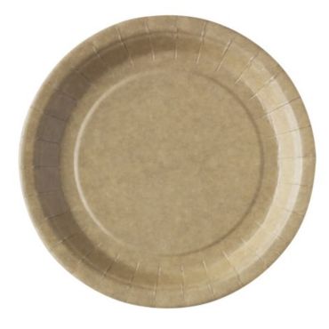 Sachet de 50 Grandes Assiettes Biodégradables - Kraft | jourdefete.com