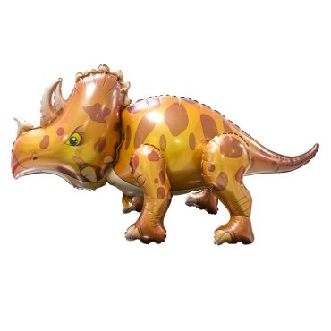 Ballon dinosaure 3D Triceratops orange 95x50 cm pour événement festif | jourdefete.com Ballon dinosaure 3D Triceratops orange 95x50 cm pour événement festif | jourdefete.com
