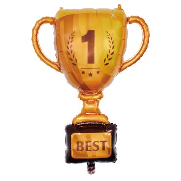 Ballon en forme de trophée doré avec numéro 1 et mention BEST | jourdefete.com Ballon en forme de trophée doré avec numéro 1 et mention BEST | jourdefete.com