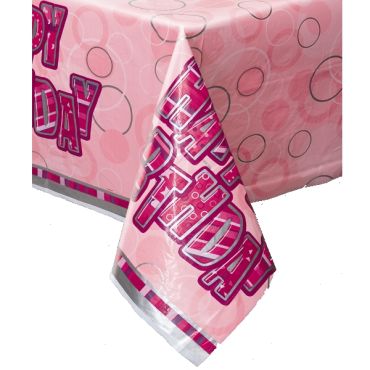 nappe en plastique anniversaire noire