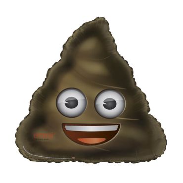 Ballon à l'hélium Emoji poop géant