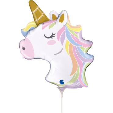 Ballon tête de licorne pastel pour fête magique | jourdefete.com
