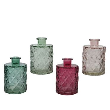 Vase bouteille en verre - 10,5 cm - Modèle au choix | jourdefete.com