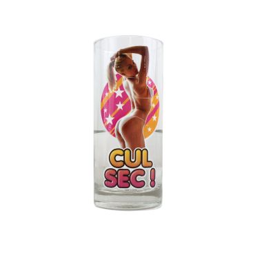 Verre "Strip-Tease" Femme - Cul Sec !