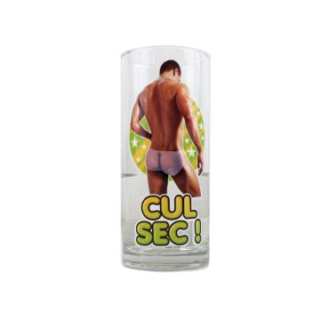 Verre "Strip-Tease" Homme - Cul Sec !