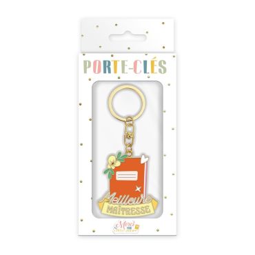 Porte-clés Meilleure Maîtresse, cadeau pour enseignante | jourdefete.com
