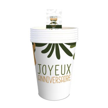 Gobelets Jungle Party pour anniversaire | jourdefete.com