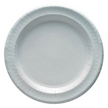 Grande assiette en carton ronde 29 cm blanche pour plats principaux | jourdefete.com