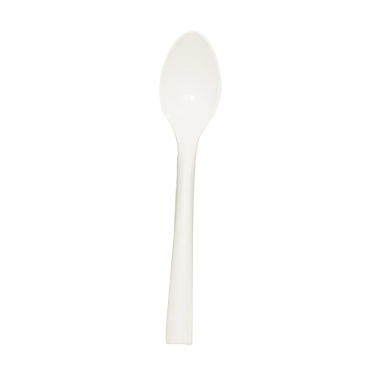 Petite cuillère blanche réutilisable 14 cm pour dessert ou café | jourdefete.com