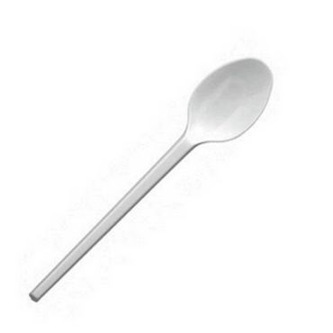 Cuillères à café blanches réutilisables lot de 20 | jourdefete.com