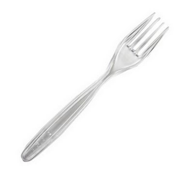 Fourchettes blanches réutilisables lot de 10 | jourdefete.com