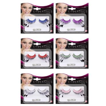 Faux Cils à Plumes Coloris aux Choix