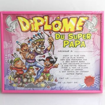 Cadre Diplôme du Super Papa