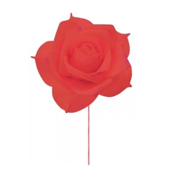 Rose Romantique sur Tige - Rouge
