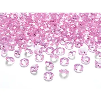 Mini diamants rose clair pour décoration chic | jourdefete.com