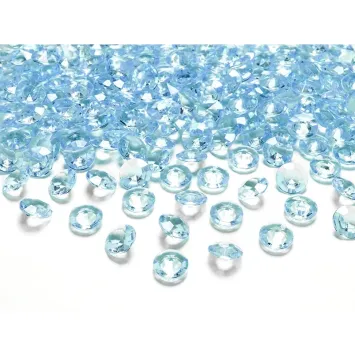 100 diamants décoratifs à parsemer - 12 mm - Couleur au choix