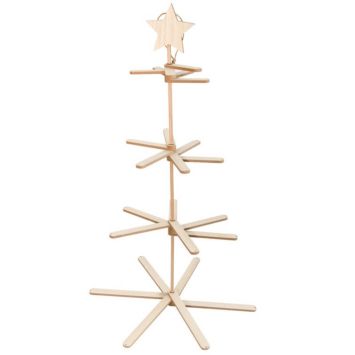 Sapin en Bois à Suspendre - 107 cm