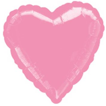 Ballon Hélium - Coeur Rose Clair