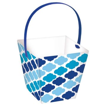 24 Mini Panier avec poignée – Bleu