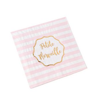 serviettes-petite-merveille-baby shower-bapteme | jourdefete.com