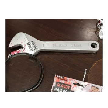 Serre-tête Adulte - Clé Anglaise Ensanglantée 28 cm