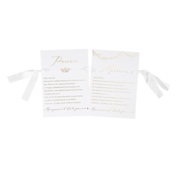 Des cartes de couleur blanc à offrir au parrain et à la marraine pour la première communion de votre enfant | jourdefete.com
