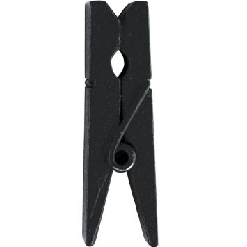 12 Pinces en Bois - Noir