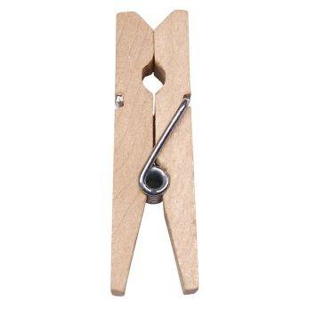 24 Mini Pinces en Bois - Naturel