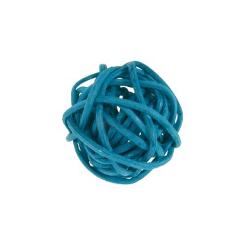 Petites Boules en Rotin x12 - Turquoise