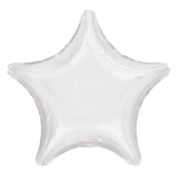 Ballon Hélium - Etoile blanche