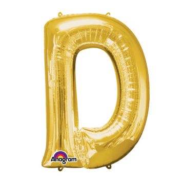 Ballon à air Lettre "D" - Or