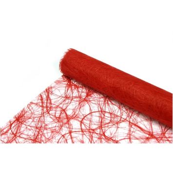 Chemin de Table Intissé 30 cm x 5 M - Rouge | jourdefete.com