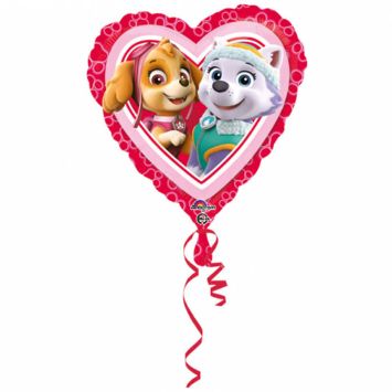 Ballon à Hélium Coeur - Paw Patrol : La Pat' Patrouille