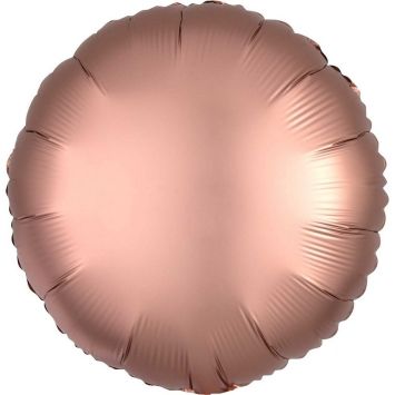 Ballon Hélium Rond Satiné Rose Cuivré