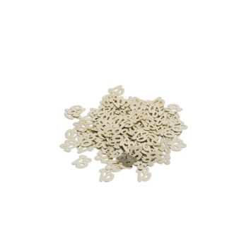 Confettis de table en papier de couleur or âge au choix | jourdefete.com