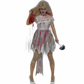 Déguisement de zombie mariée femme