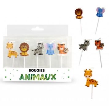 Un anniversaire animaux parfait grâce à ces bougies en forme d'animaux colorés | jourdefete.com