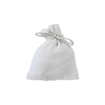 Sachet en lin blanc pour emballage élégant et réutilisable | jourdefete.com