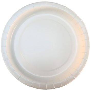 Assiettes en carton blanches 22 cm – lot de 50, parfaites pour repas et événements festifs | jourdefete.com
