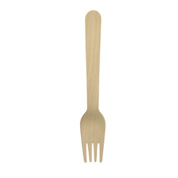 Fourchettes en bois biodégradable 160 mm pour repas festifs | jourdefete.com