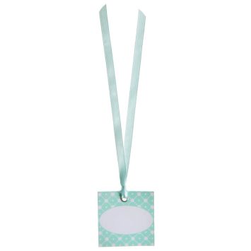 12 Marque-places avec ruban - Vert menthe