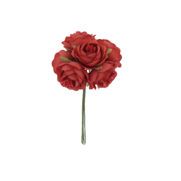 Bouquet de roses rouges avec pistil | jourdefete.com