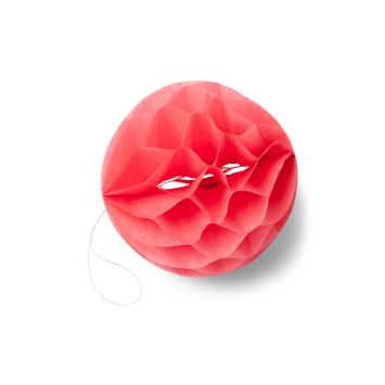 8 boules alvéolées - Corail