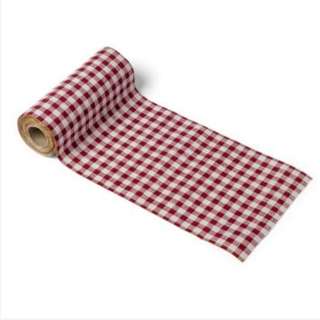 Chemin de Table Rétro - Imprimé Vichy Rouge